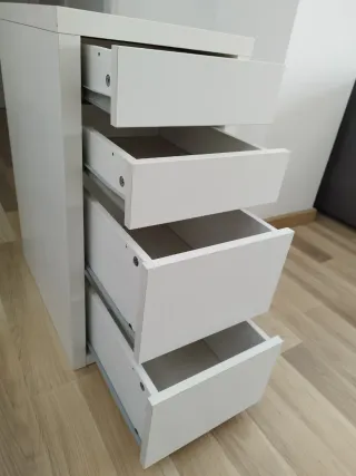 Cajonera Escritorio IKEA MICKE Blanca