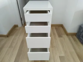 Cajonera Escritorio IKEA MICKE Blanca