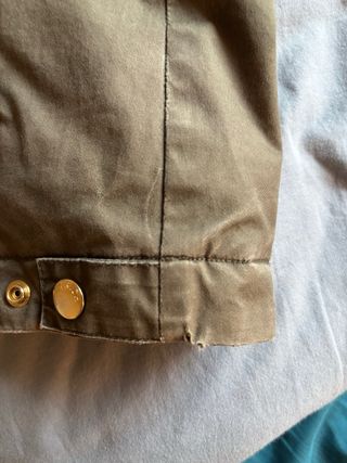 Parka verde militare con cappuccio