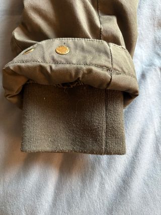 Parka verde militare con cappuccio