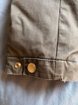 Parka verde militare con cappuccio