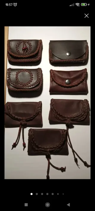 Carteras de cuero hechas a mano consultar precios