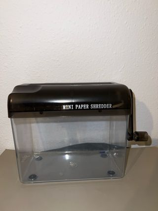 Trituradora de papel portátil manual