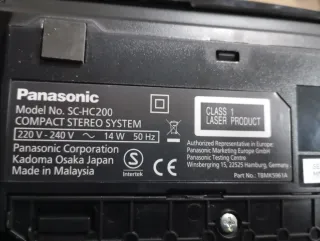 Minicadena Panasonic SC-HC200 Negra