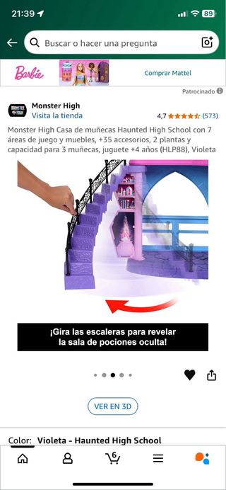 Monster High Haunted High School Casa Muñecas