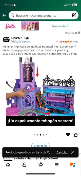 Monster High Haunted High School Casa Muñecas