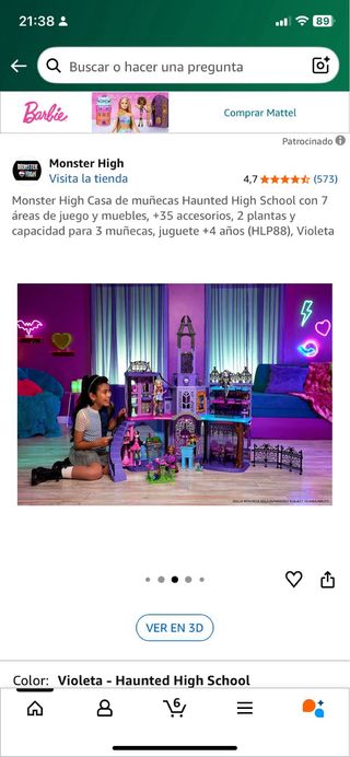 Monster High Haunted High School Casa Muñecas