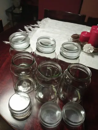 6 Botes de Cristal Herméticos