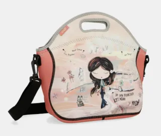 Bolsa porta alimentos "Peace & Love".