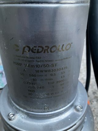 Bomba aguas residuales