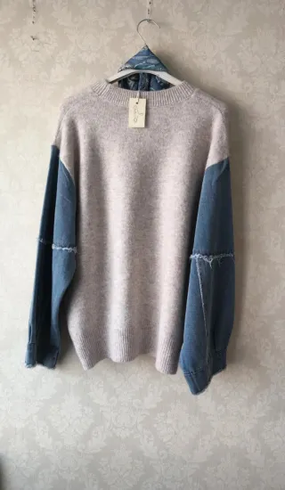 Jersey con mangas vaqueras