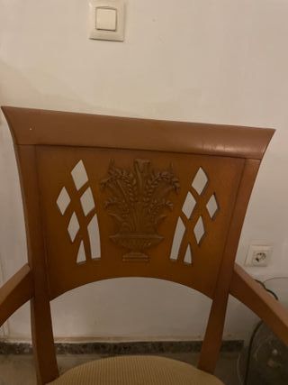 Mesa comedor extensible y 6 sillas