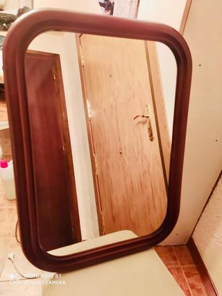 Mesitas cómoda y espejo madera