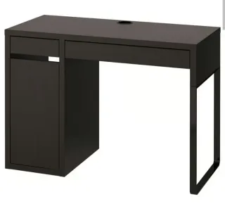 Escritorio juvenil Ikea Micke negro 178x50