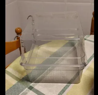 Bañera para loro o pájaros. Anti salpicaduras.