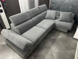 Divano Poltronesofà grigio tessuto