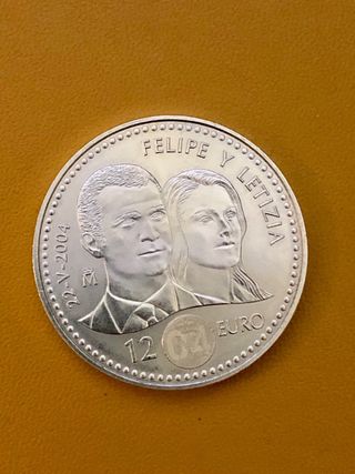 Moneda de coleccionismo Boda Real Felipe y Letizia