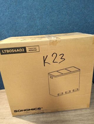 SONGMICS Cubo de Basura para Cocina, 3 x 18 L