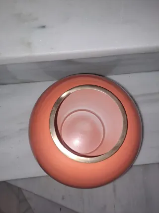 Jarrón Vintage Coral y Marrón