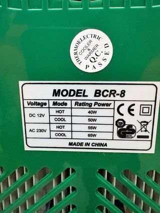 Mini nevera termoeléctrica Shandy Cruzcampo verde