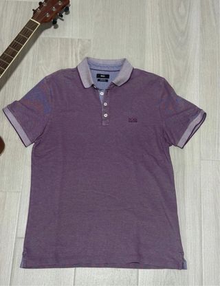 Polo Hugo Boss Viola Regular Fit Cotone Pima