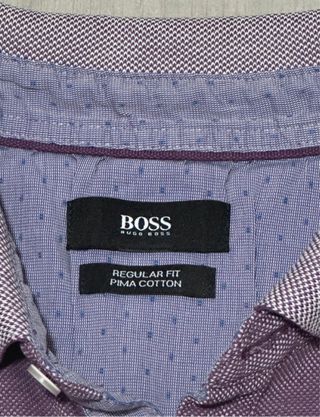 Polo Hugo Boss Viola Regular Fit Cotone Pima