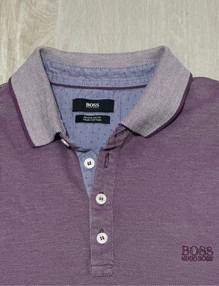 Polo Hugo Boss Viola Regular Fit Cotone Pima