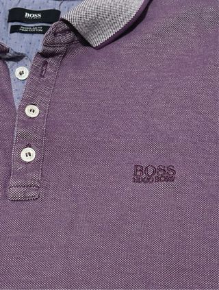 Polo Hugo Boss Viola Regular Fit Cotone Pima