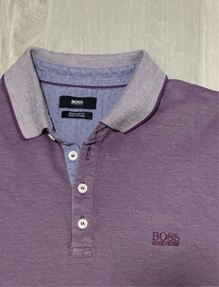 Polo Hugo Boss Viola Regular Fit Cotone Pima
