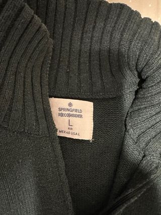 Jersey Springfield cuello cremallera Talla L
