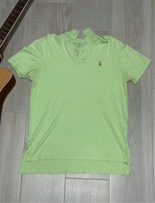 Polo Ralph Lauren verde menta Taglia M Logo Vintag