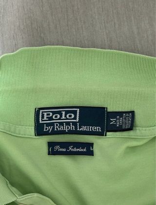 Polo Ralph Lauren verde menta Taglia M Logo Vintag