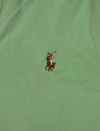 Polo Ralph Lauren verde menta Taglia M Logo Vintag