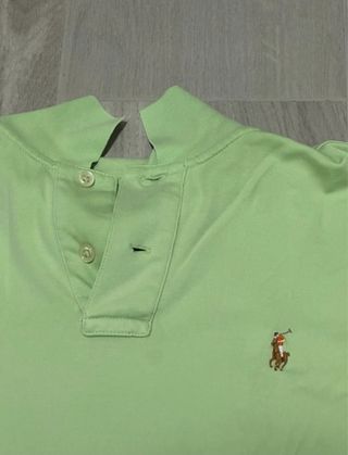 Polo Ralph Lauren verde menta Taglia M Logo Vintag