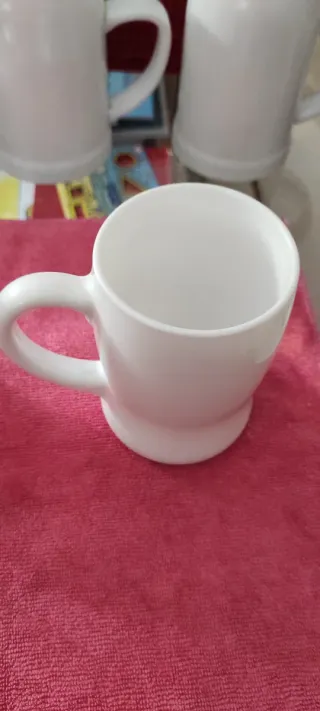 dos Jarras Cerveza Frío Blancas x2