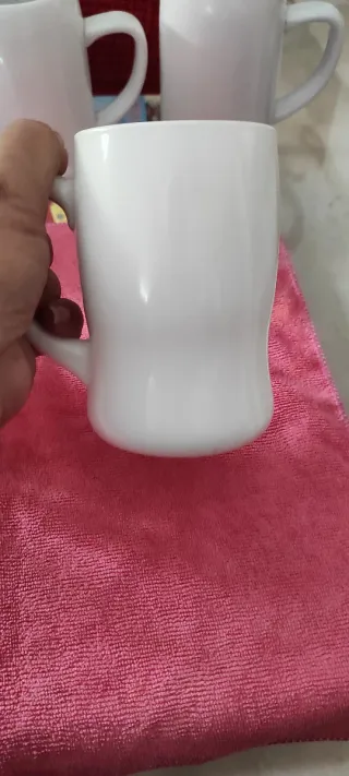 dos Jarras Cerveza Frío Blancas x2