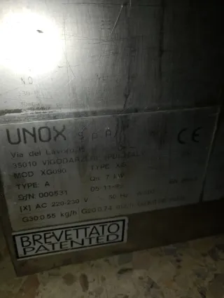 Horno industrial a gas UNOX