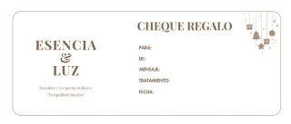 Cheque regalo Esencia & Luz