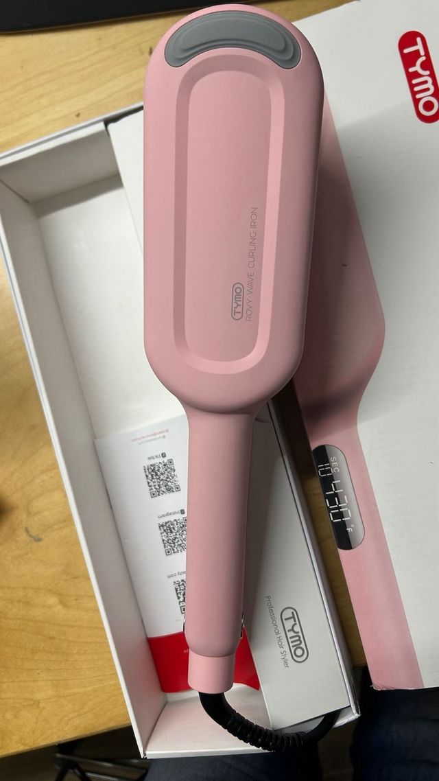 TYMO Rizador de Pelo ROVY - Rosa ondas definidas