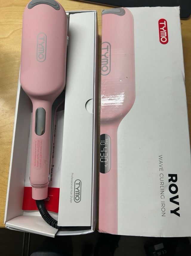 TYMO Rizador de Pelo ROVY - Rosa ondas definidas