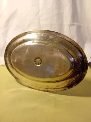 Aceitera y vinagrera baño plata