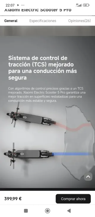 Patinete Eléctrico Xiaomi 5 Pro