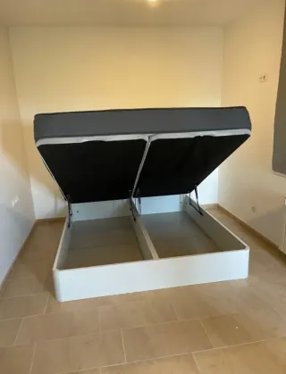 Canapé abatible blanco Ártico beige cerzou wengue