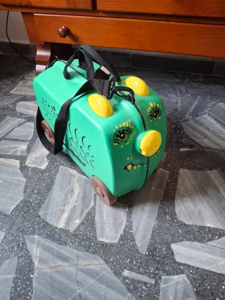 Maleta infantil verde 7-8 años