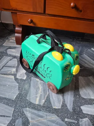 Maleta infantil verde 7-8 años