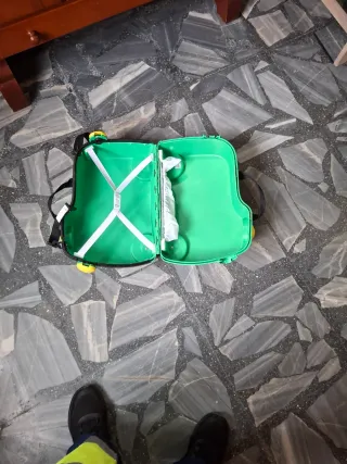 Maleta infantil verde 7-8 años