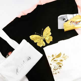 Vinilo Textil Oro Metálico Plotter