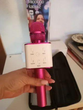 Micrófono Karaoke Rosa Nuevo