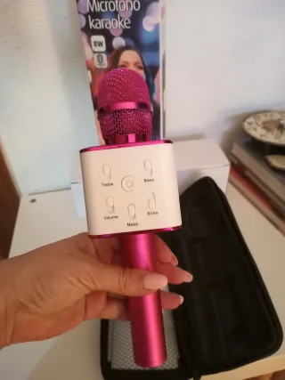 Micrófono Karaoke Rosa Nuevo