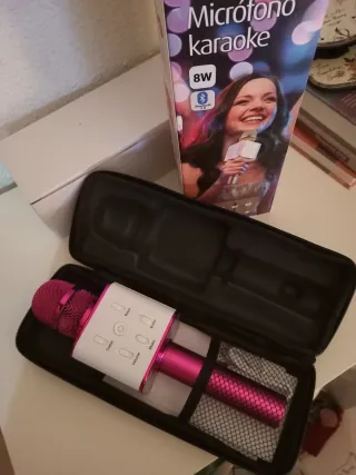 Micrófono Karaoke Rosa Nuevo